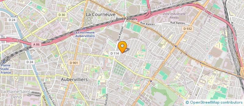 localisation de l'entreprise AB DISTRIBUTION à AUBERVILLIERS