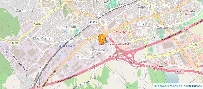 localisation de l'entreprise AB DISTRIBUTION à NIMES