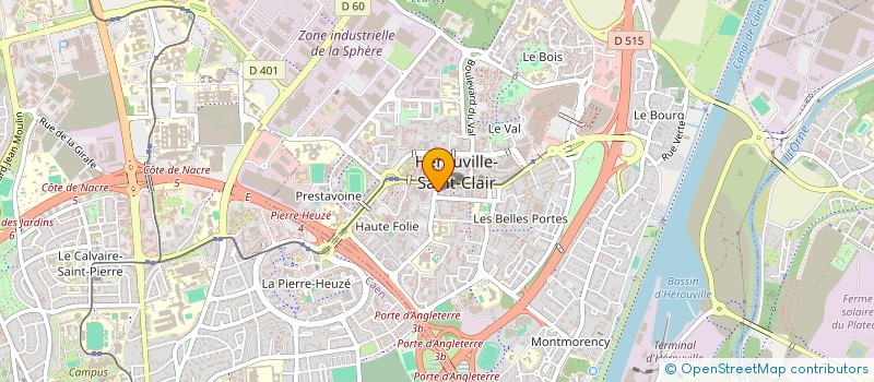 localisation de l'entreprise AB DISTRIBUTION à HEROUVILLE-SAINT-CLAIR