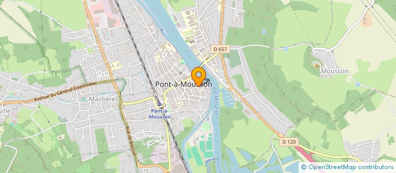 localisation de l'entreprise AB DISTRIBUTION  PONT-A-MOUSSON