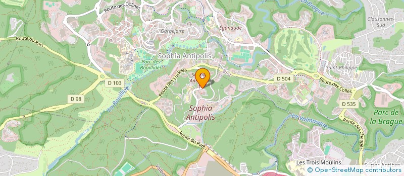 localisation de l'entreprise AB DISTRIBUTION  VALBONNE