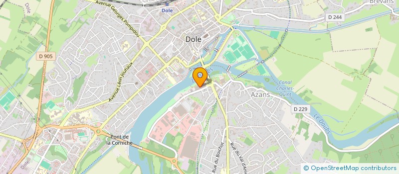 localisation de l'entreprise AB DOLE à DOLE