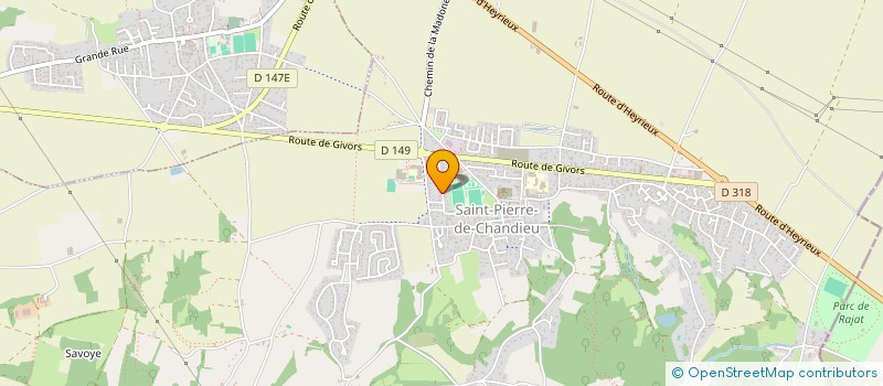 localisation de l'entreprise AB DOMI  SAINT-PIERRE-DE-CHANDIEU