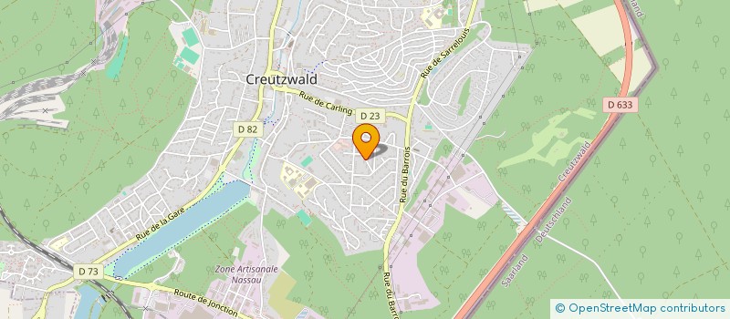 localisation de l'entreprise AB ECHAFAUDAGE à CREUTZWALD