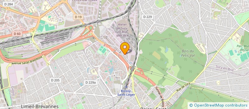 localisation de l'entreprise AB ECO & DEVELOPPEMENT à BOISSY-SAINT-LEGER