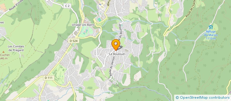 localisation de l'entreprise AB ELEC 38  SAINT-MARTIN-D'URIAGE