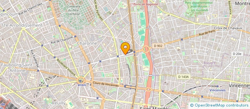 localisation de l'entreprise AB. ELEC  PARIS