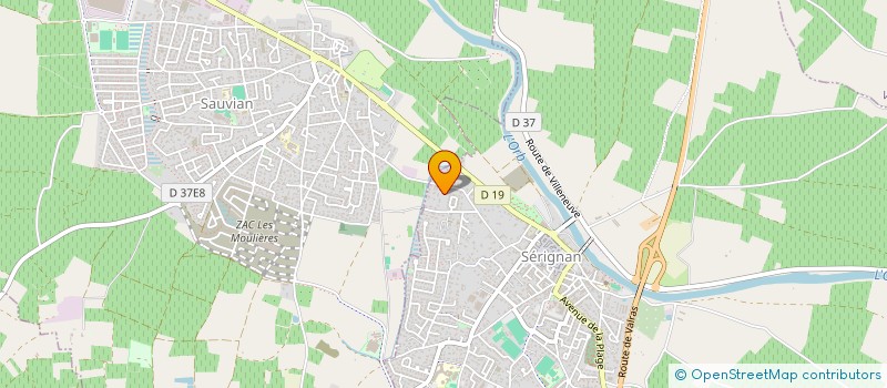 localisation de l'entreprise AB ELEC  SERIGNAN