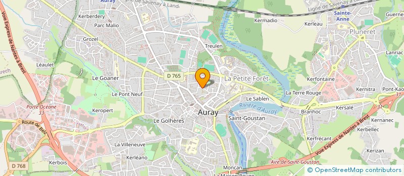 localisation de l'entreprise AB ENERGIE à AURAY