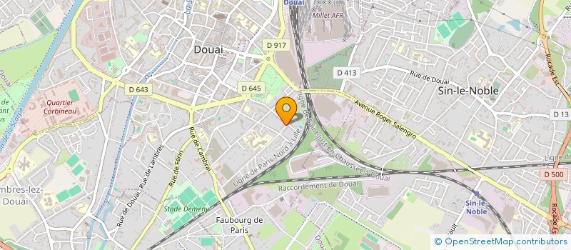 localisation de l'entreprise AB ENERGIES  DOUAI