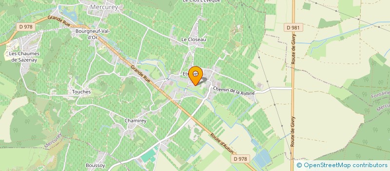 localisation de l'entreprise AB ENERGIES  MERCUREY