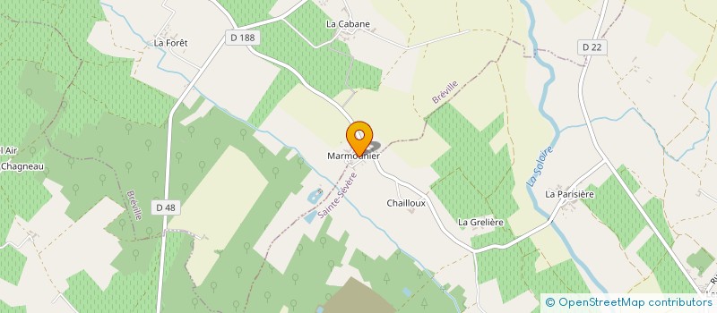 localisation de l'entreprise AB ENERGIES à SAINTE-SEVERE