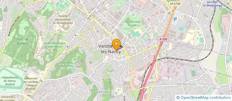 localisation de l'entreprise AB ENERGIES  VANDUVRE-LES-NANCY