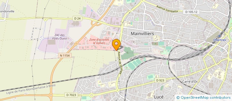 localisation de l'entreprise AB ENERGIES - MCS à MAINVILLIERS