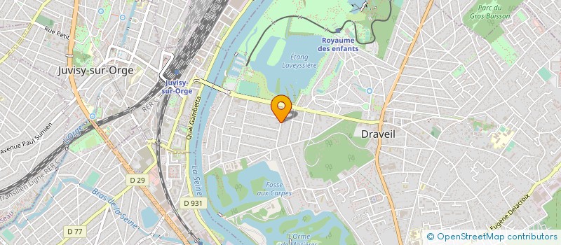 localisation de l'entreprise AB ENERGIES RENOUVELABLES à DRAVEIL