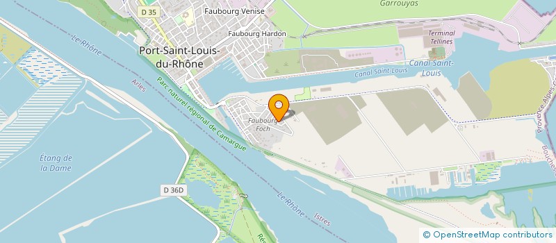 localisation de l'entreprise AB ENERGIES SERVICES à PORT-SAINT-LOUIS-DU-RHONE