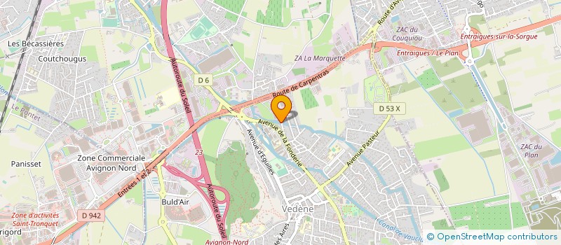 localisation de l'entreprise AB ENERGY GROUP  VEDENE