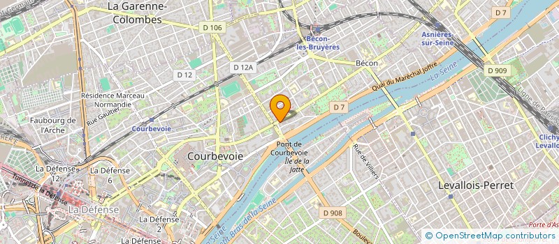 localisation de l'entreprise AB'ENTRETIEN à COURBEVOIE