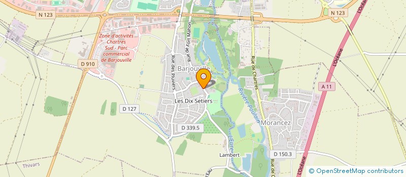 localisation de l'entreprise AB EQUIPEMENTS à BERCHERES LES PIERRES
