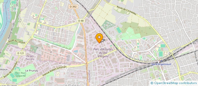 localisation de l'entreprise AB EROSION à ARGENTEUIL