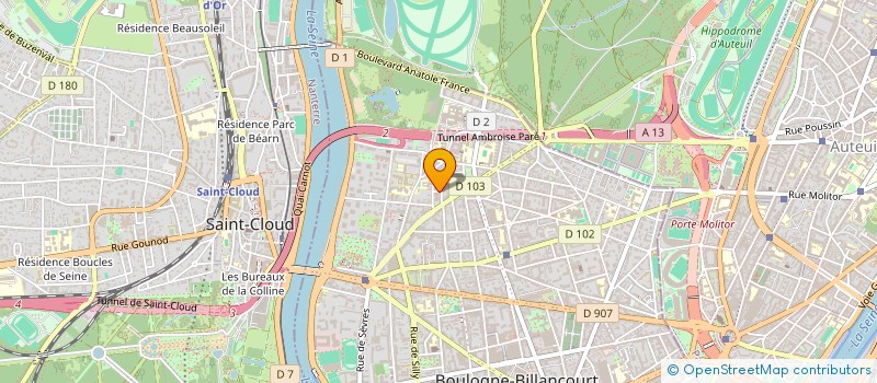 localisation de l'entreprise AB ET COMPAGNIE à BOULOGNE-BILLANCOURT