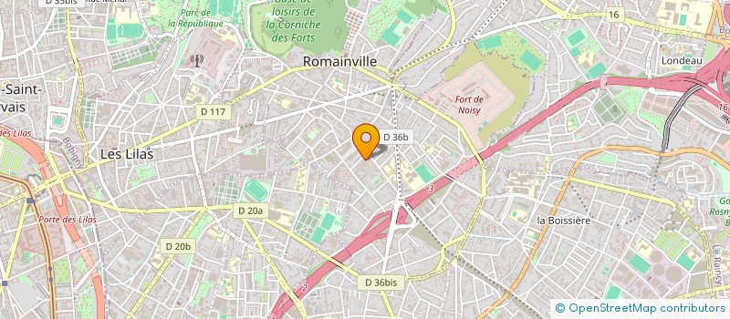 localisation de l'entreprise AB ETANCHE à ROMAINVILLE