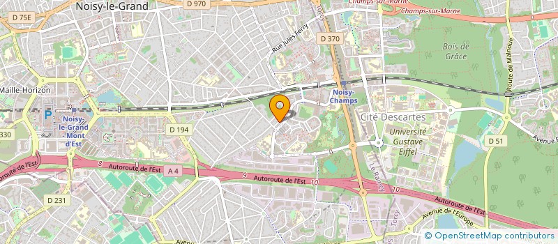 localisation de l'entreprise AB ETANCHE à NOISY-LE-GRAND
