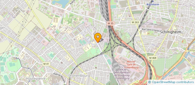 localisation de l'entreprise AB ETUDES THERMIQUES à STRASBOURG