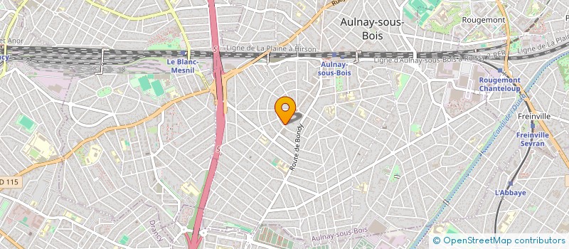 localisation de l'entreprise AB EURO TRANS  AULNAY-SOUS-BOIS