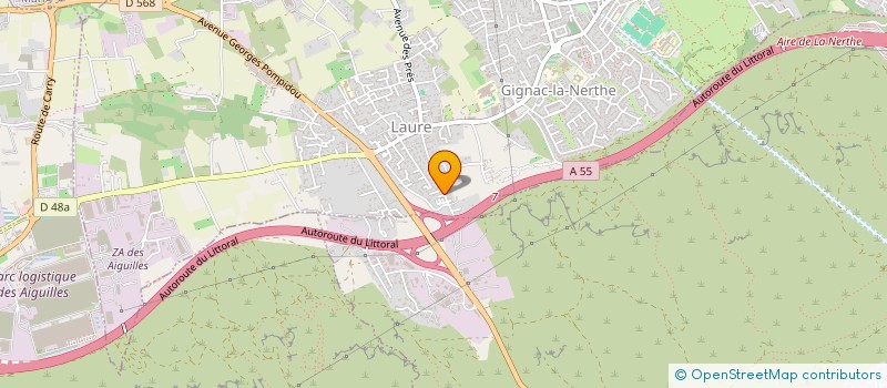 localisation de l'entreprise AB EVENEMENTS  GIGNAC-LA-NERTHE