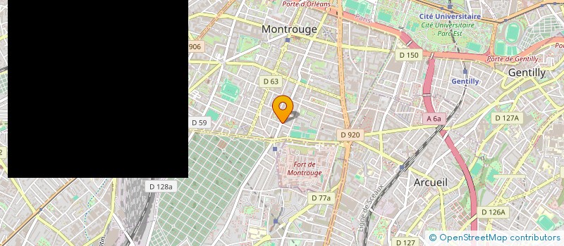 localisation de l'entreprise AB EVENEMENTS & SERVICES  MONTROUGE