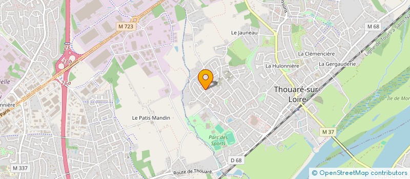 localisation de l'entreprise AB EVENTS à THOUARE-SUR-LOIRE