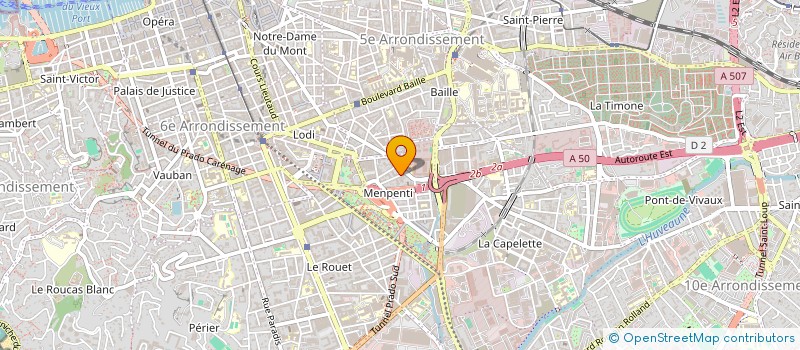 localisation de l'entreprise AB EXPERELEC à MARSEILLE