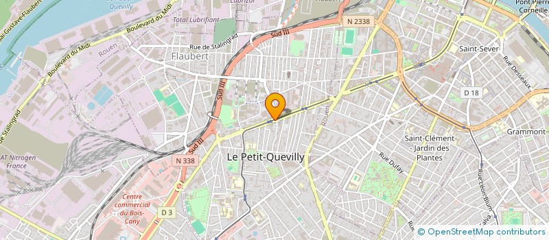 localisation de l'entreprise AB EXPRESS  LE PETIT-QUEVILLY