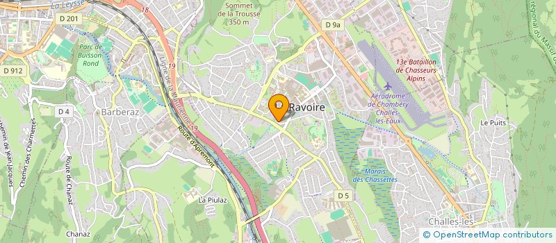 localisation de l'entreprise AB FACADES à LA RAVOIRE
