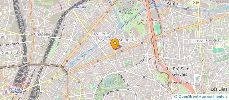 localisation de l'entreprise AB FAST DRIVER  PARIS