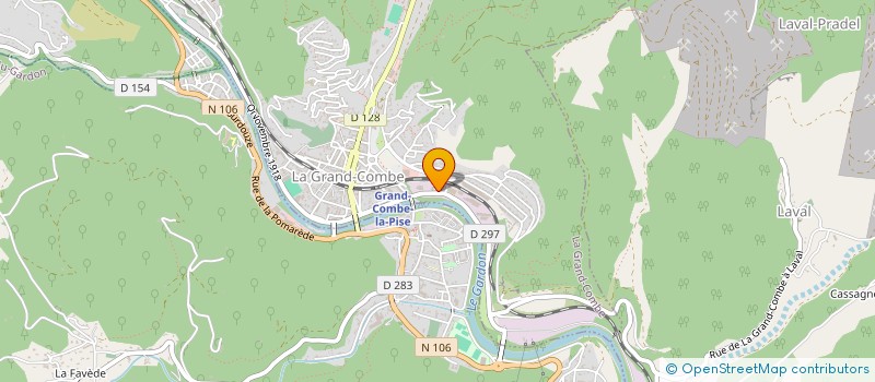 localisation de l'entreprise AB FENETRE  LES SALLES-DU-GARDON