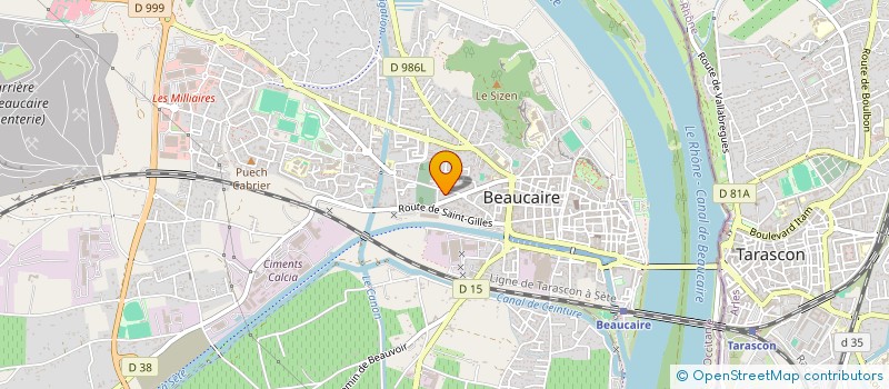 localisation de l'entreprise AB FER METAL  BEAUCAIRE