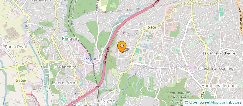 localisation de l'entreprise AB FIBRE 06 à LE CANNET