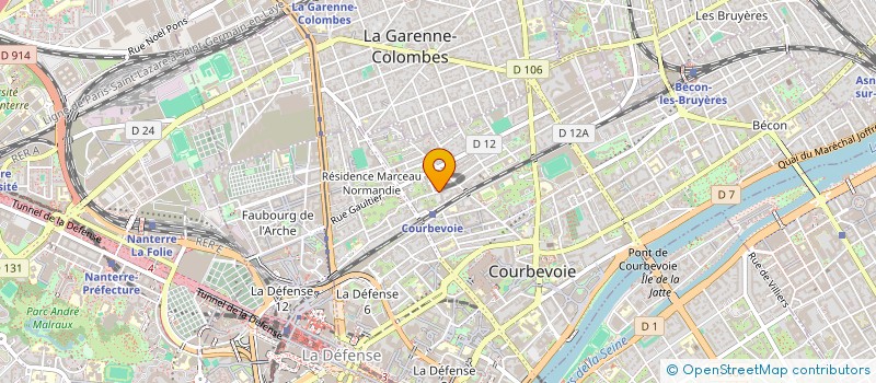 localisation de l'entreprise AB FINANCIAL CONSULTING  COURBEVOIE