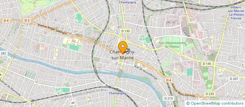 localisation de l'entreprise AB FINANCIERE à CHAMPIGNY-SUR-MARNE