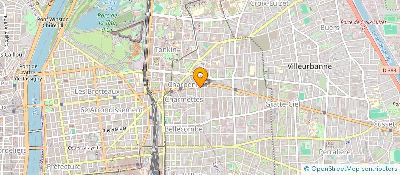 localisation de l'entreprise AB FOOD à VILLEURBANNE