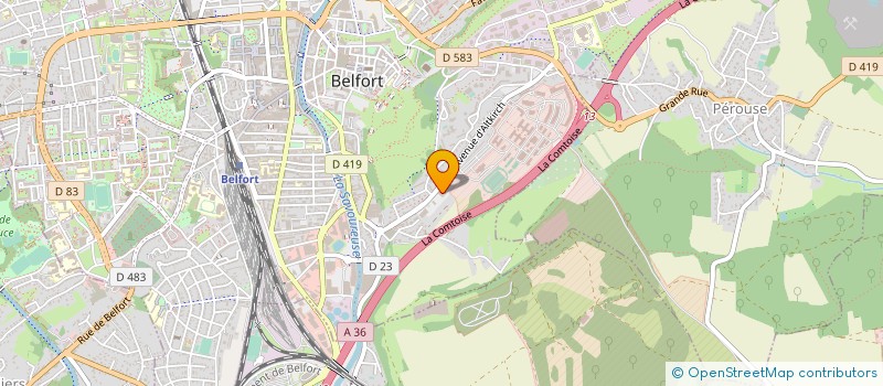 localisation de l'entreprise AB FOOD à BELFORT