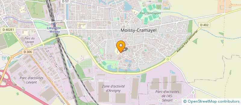 localisation de l'entreprise AB FORMATION à MOISSY-CRAMAYEL
