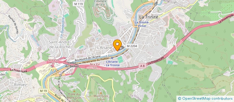 localisation de l'entreprise AB FOSSOYAGE à NICE