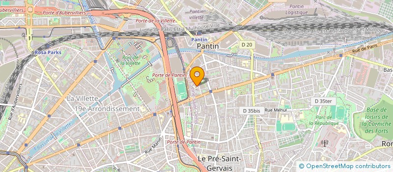 localisation de l'entreprise AB FRANCE TRANSPORT à PANTIN