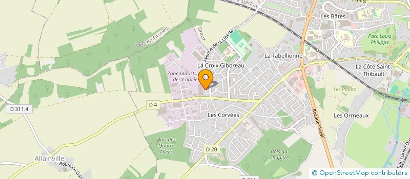 localisation de l'entreprise AB GESTION 28 à DREUX