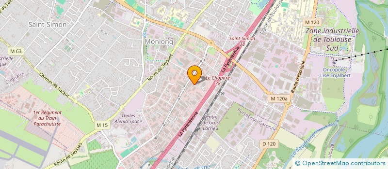 localisation de l'entreprise AB GESTION à TOULOUSE
