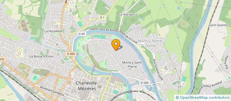 localisation de l'entreprise AB GESTION SANTE  CHARLEVILLE-MEZIERES