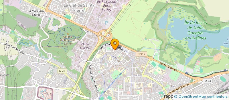localisation de l'entreprise AB+ GLASS à TRAPPES